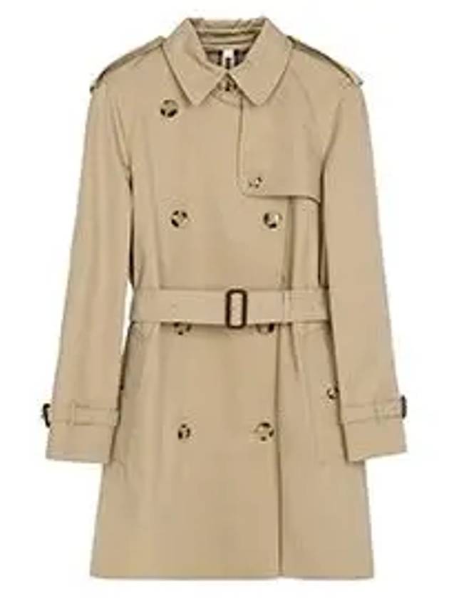 Short Gabardine Trench Coat Honey - BURBERRY - BALAAN 6