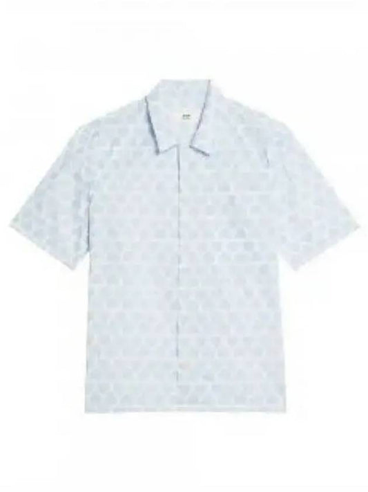 Cotton Men s Shirt Sky Blue HSH203C00029475 - AMI - BALAAN 1