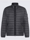 Men's Wappen Patch Padded Jacket Grey - STONE ISLAND - BALAAN 2