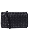 Intrecciato Mini Cross Bag Black - BOTTEGA VENETA - BALAAN 3