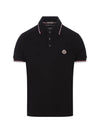 Polo T Shirt 8A7030084556999 Black - MONCLER - BALAAN 1