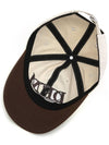 two-tone short brim ball cap brown P00000RA - DONTFORGETME - BALAAN 4