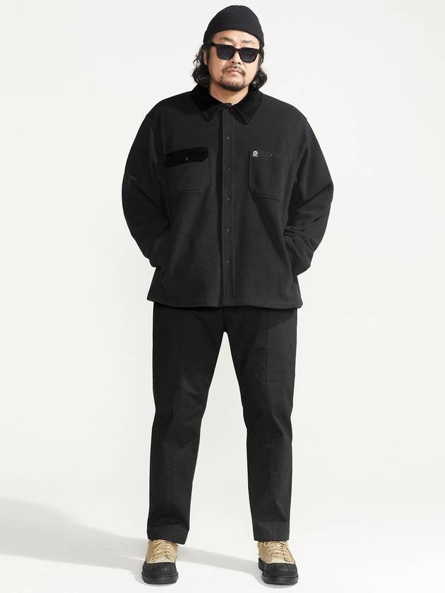 Double fleece work jacket black - BOOVOOM - BALAAN 4
