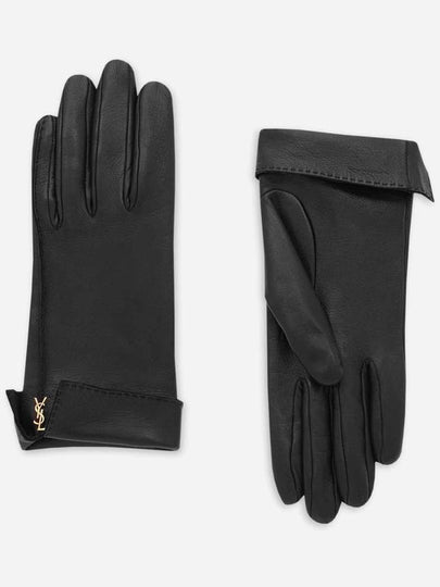 Cassandre Leather Gloves - SAINT LAURENT - BALAAN 2