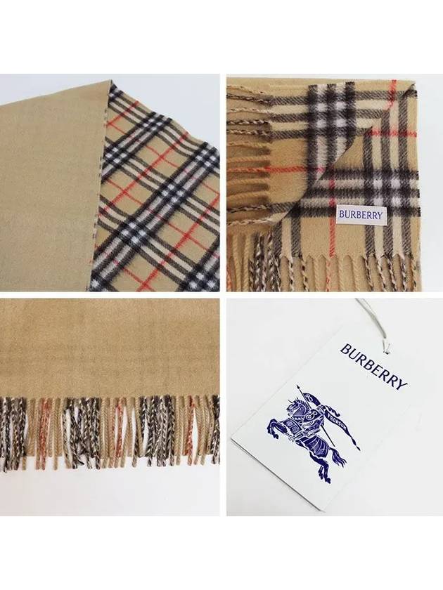 Check Cashmere Scarf 8082480 - BURBERRY - BALAAN 6