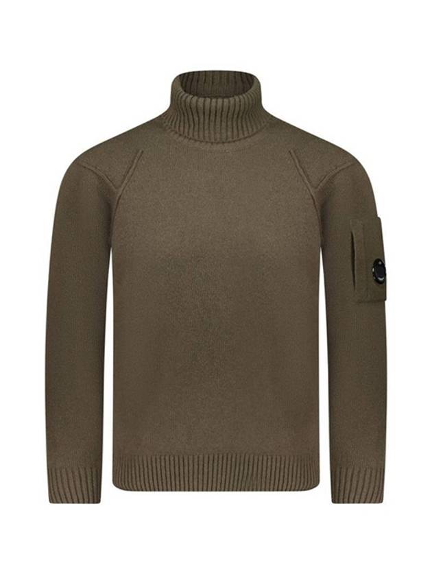 Lambswool GRS Knit Turtleneck Brown - CP COMPANY - BALAAN 2