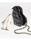 Mini Bag with Chain Patent Calfskin Resin Gold Metal Black White - CHANEL - BALAAN 8