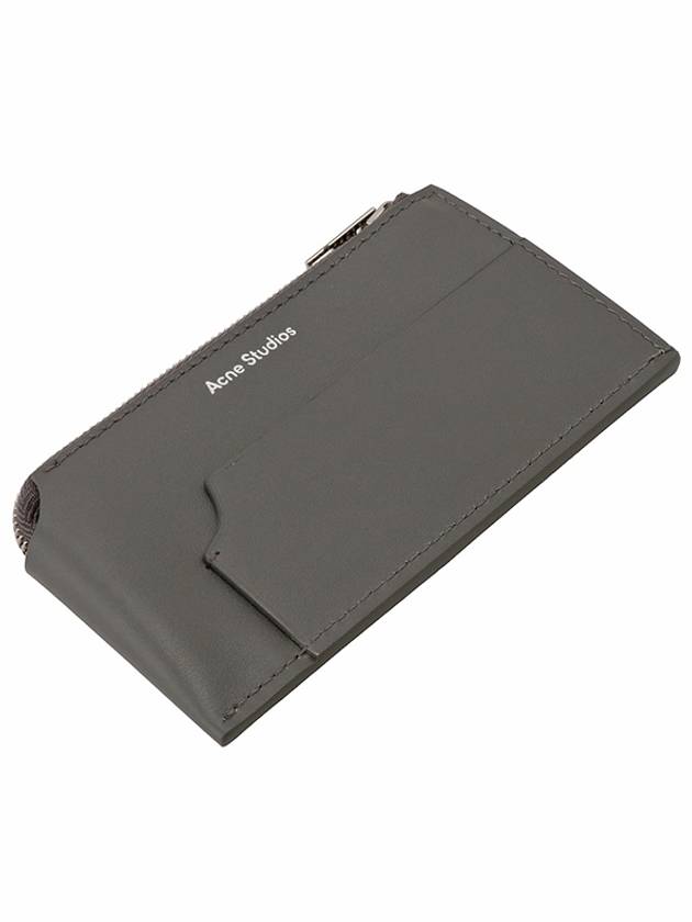 Logo Zipper Card Wallet  Dark Grey - ACNE STUDIOS - BALAAN 4