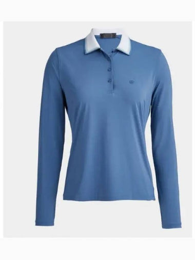 GFORE RIB COLLAR SILKY TECH NYLON LONG SLEEVE POLO G4LF23K875B SLA Women - G/FORE - BALAAN 1