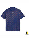 Pony Print All Over Polo Shirt Navy - POLO RALPH LAUREN - BALAAN 2