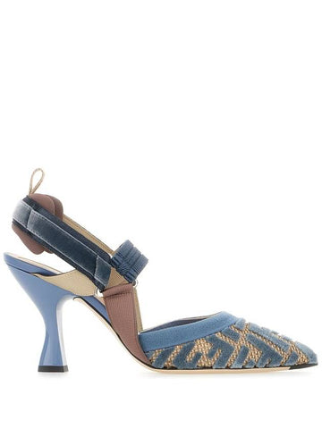 Fendi With Heel Clear Blue - FENDI - BALAAN 1