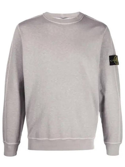 Garment Dyed Malfile Crewneck Sweatshirt Grey Heather - STONE ISLAND - BALAAN 2