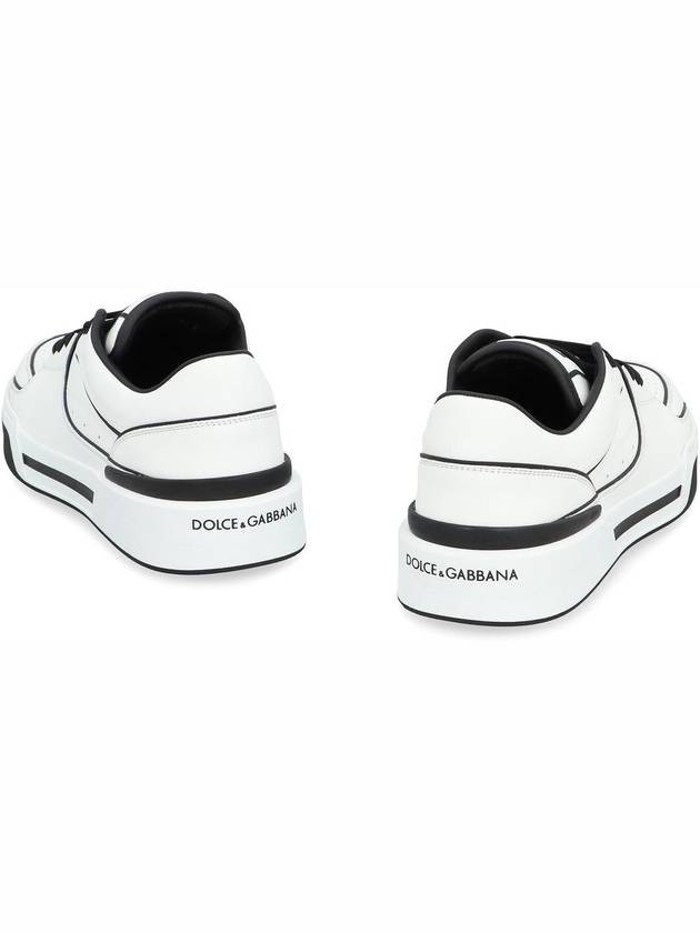 New Rome DG Logo Calfskin Low Top Sneakers White - DOLCE&GABBANA - BALAAN 5