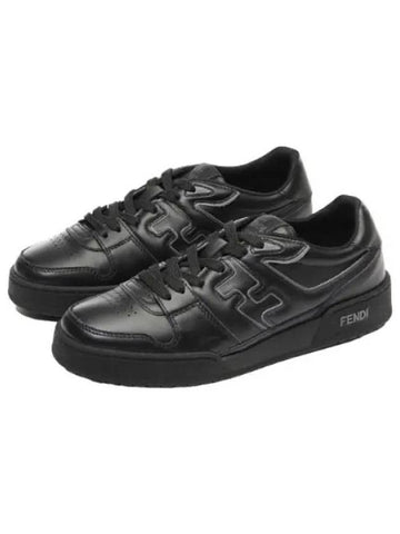 Match Leather Low Top Sneakers Men s - FENDI - BALAAN 1