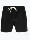 Embroidery Pony Logo Swim Shorts Black - POLO RALPH LAUREN - BALAAN 2