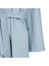 Cadmio Wool Cashmere Belt Single Coat Light Blue - MAX MARA - BALAAN 5