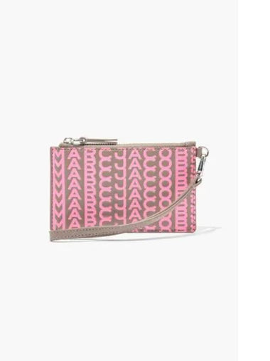 Monogram Slim84 TopZip Wristlet Pink MBACW22008PIX - MARC JACOBS - BALAAN 1