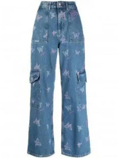 Embroidered Angi Jeans Blue - GANNI - BALAAN 2