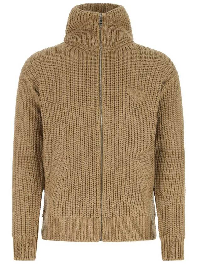 Masculinity Alpaca Cardigan Brown - PRADA - BALAAN 2