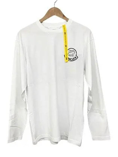 Logo Long Sleeve T-Shirt White - MONCLER - BALAAN 2