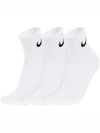 Everyday Cushioned Ankle Socks 3 Pack White - NIKE - BALAAN 3