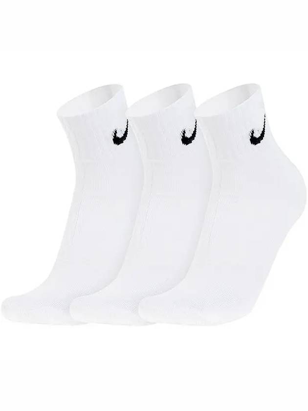 Everyday Cushioned Ankle Socks 3 Pack White - NIKE - BALAAN 2