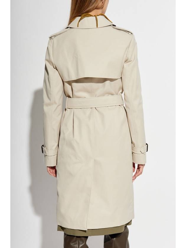 Burberry Trench Coat With Pockets, Women's, Cream - BURBERRY - BALAAN 4