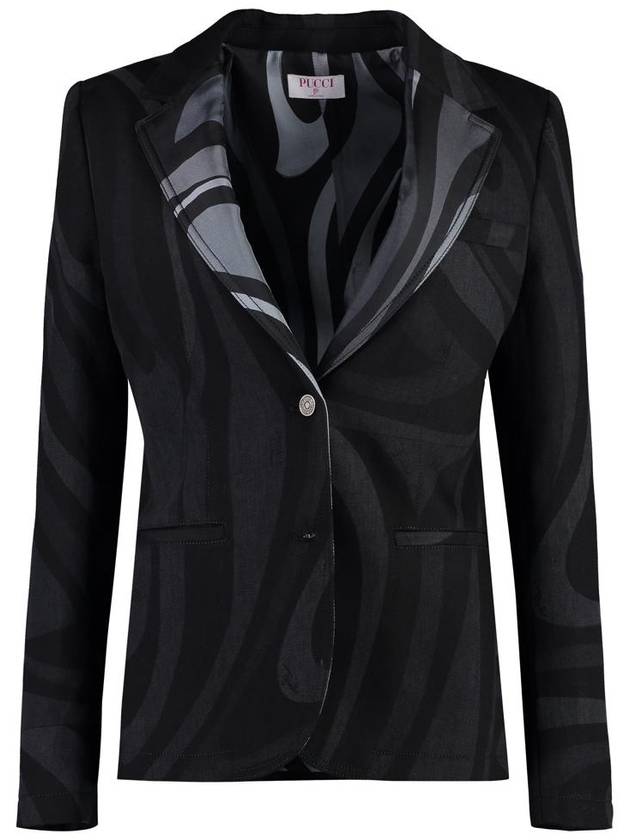 Pucci Single-Breasted Two-Button Blazer - EMILIO PUCCI - BALAAN 1