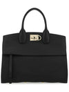 Studio Soft Tote Bag Black - SALVATORE FERRAGAMO - BALAAN 1