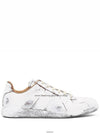 Replica Painted Leather Low Top Sneakers White - MAISON MARGIELA - BALAAN 3