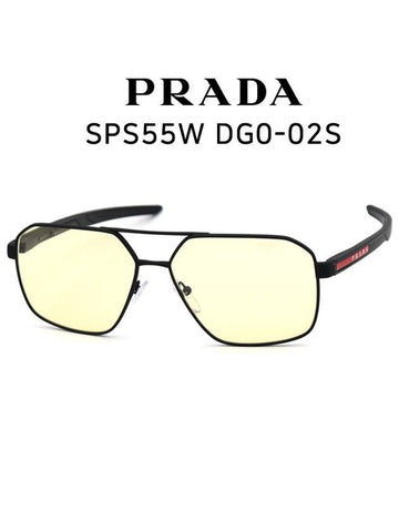 Sunglasses Square Boeing Metal SPS55W DG002S - PRADA - BALAAN 1