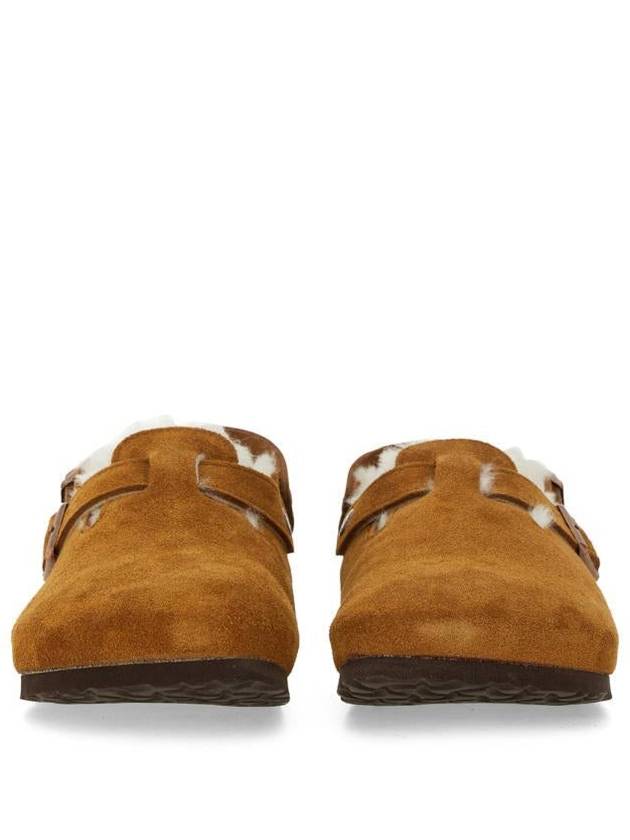 Tokio Shearling Suede Sandals Brown - BIRKENSTOCK - BALAAN 4