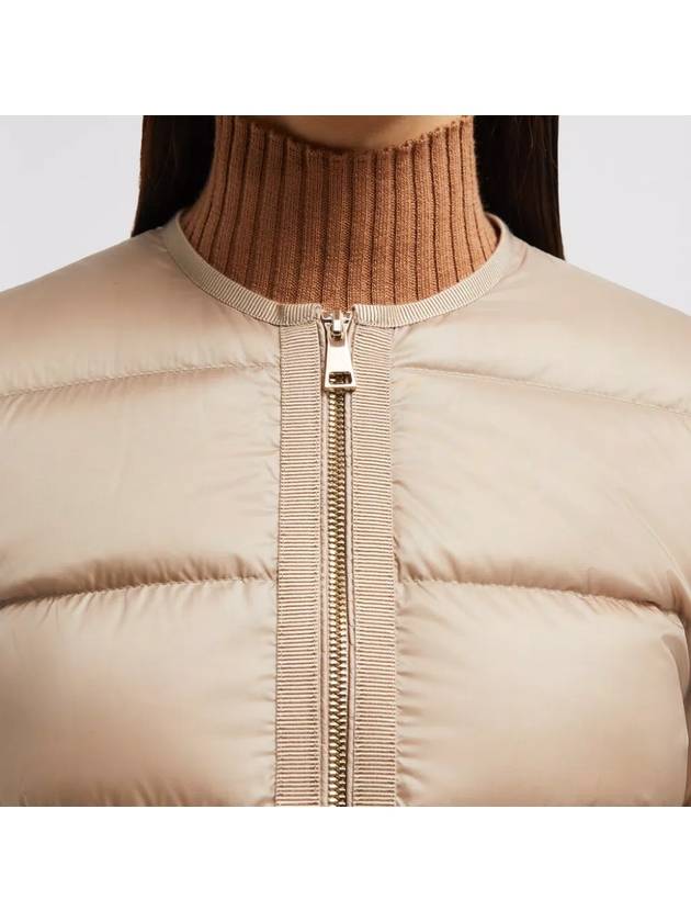 Laurine Short Padding Beige - MONCLER - BALAAN 7