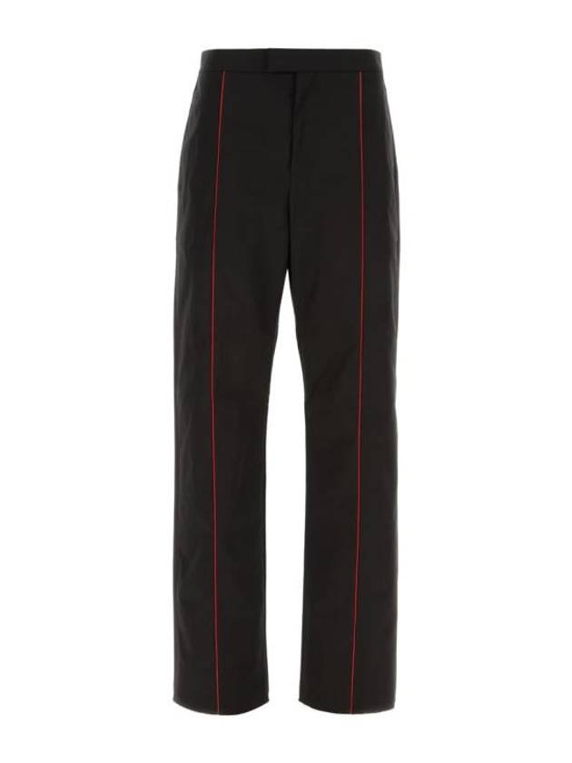 Salvatore contrast trim track pants black - SALVATORE FERRAGAMO - BALAAN 1