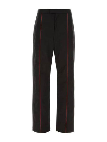 Salvatore contrast trim track pants black - SALVATORE FERRAGAMO - BALAAN 1