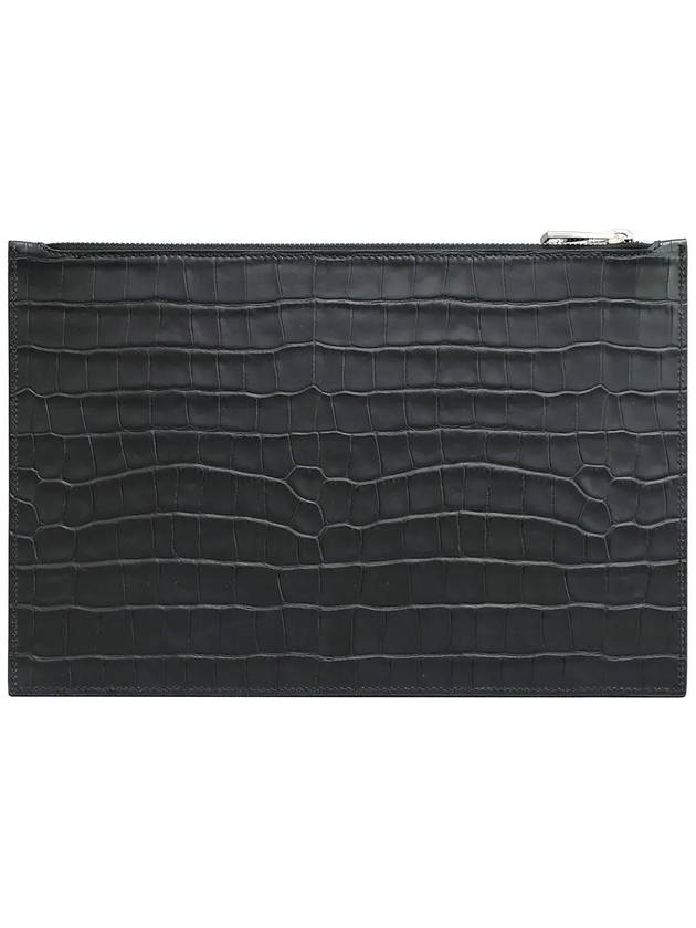 Men's Flat Clutch Bag Black - ALEXANDER MCQUEEN - BALAAN.