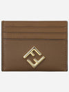 FF Diamond Card Wallet Brown - FENDI - BALAAN 2