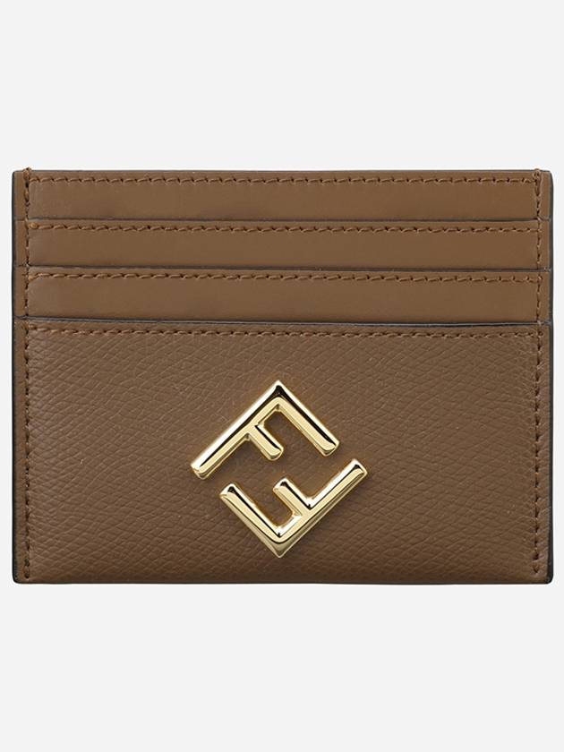 FF Diamond Card Wallet Brown - FENDI - BALAAN 2