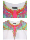 Men's Fluo Wing Print Short Sleeve T-Shirt White - MARCELO BURLON - BALAAN 7