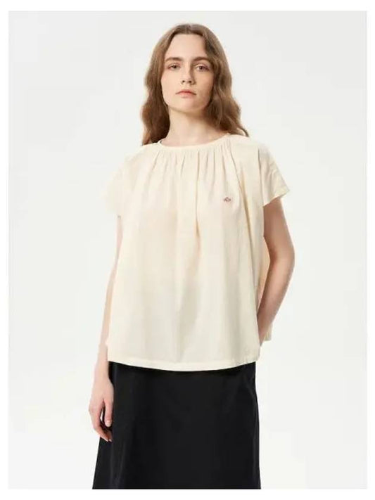 Women s smocked shirt blouse southern white domestic product - DANTON - BALAAN 1