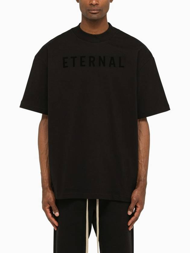 Men's Eternal ETERNAL Crew Neck Short Sleeve T-Shirt Black - FEAR OF GOD - BALAAN 2