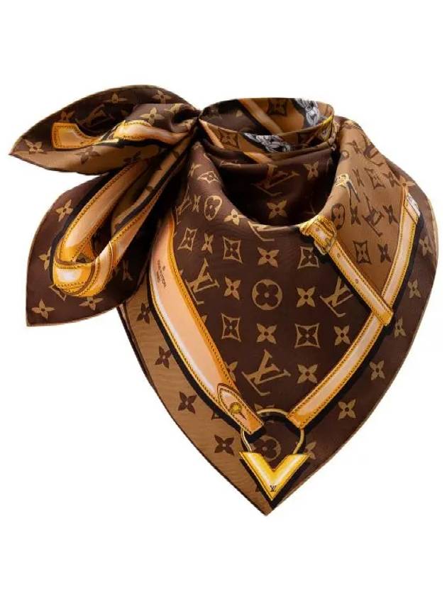 Confidential Monogram Scarf Brown - LOUIS VUITTON - BALAAN 3