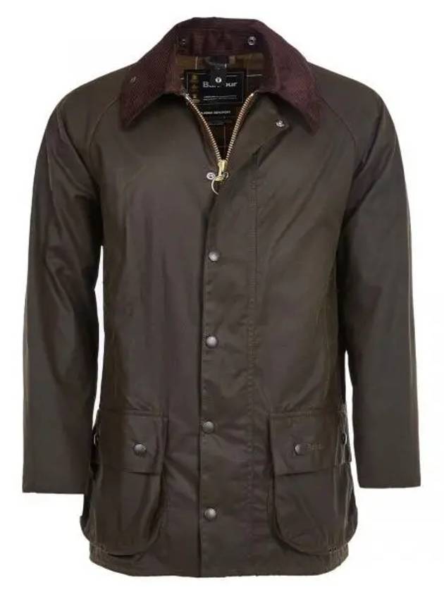 Classic Beaufort Wax Jacket Olive - BARBOUR - BALAAN 2