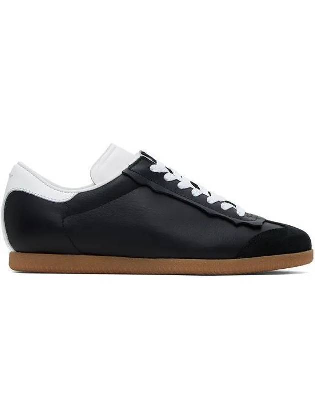 Featherlight Lace-Up Low-Top Sneakers Black - MAISON MARGIELA - BALAAN 2