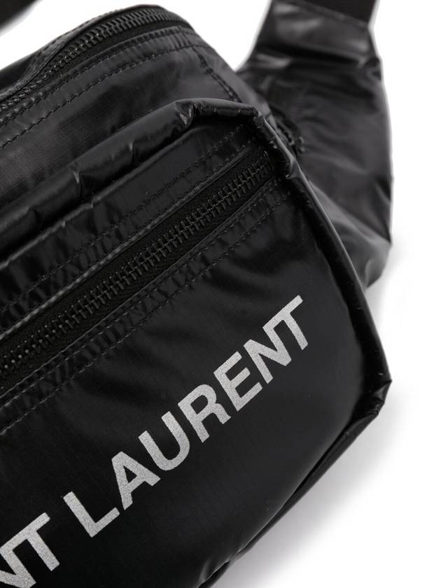 Nylon Logo Nuxx Cross Bag Black - SAINT LAURENT - BALAAN 11