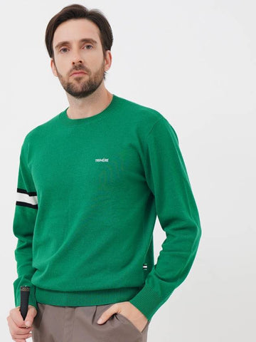 Signature line cashmere knit UNISEX GREEN TMFRN40206 - TRIMERE - BALAAN 1