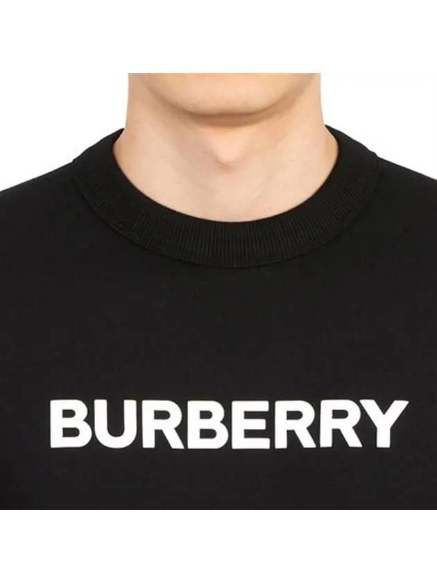 Front Logo Print Sweatshirt Black - BURBERRY - BALAAN 4