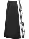 Adibreak 3 Stripe Midi A-Line Skirt Black - ADIDAS - BALAAN 3