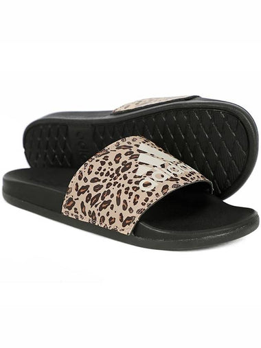 Adilette Comfort Leopard Slippers Brown - ADIDAS - BALAAN 1