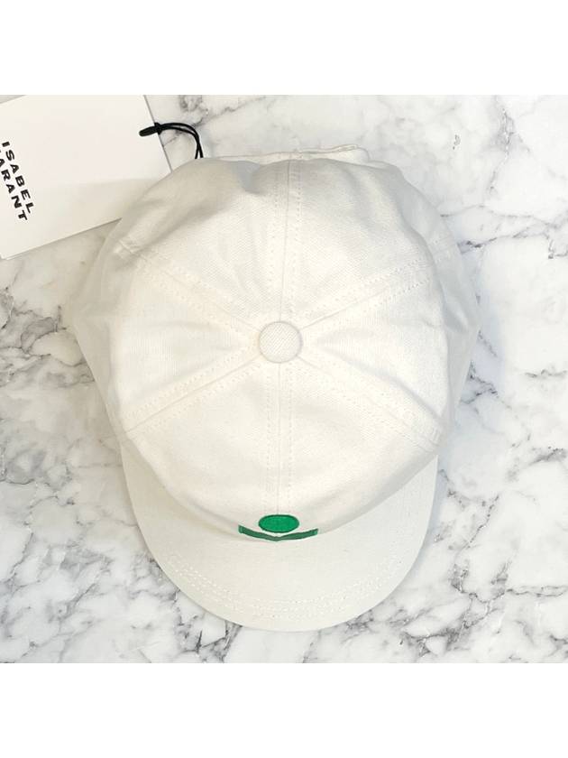 Tyron Logo Ball Cap White - ISABEL MARANT - BALAAN 6